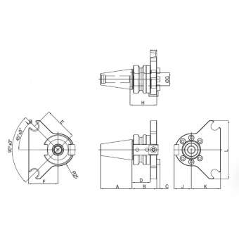 CBM-E1-BT30.1905.38 Turning Tool Holder